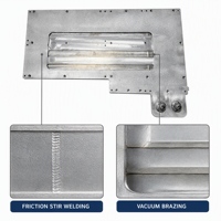 Plaque de refroidissement liquide en aluminium CNC pour radiateur de nouvelle énergie, bloc de refroidissement à eau personnalisé pour robot de soudage