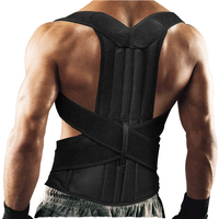 Ceinture de soutien lombaire et dorsal HKJD Body Care, correcteur de posture réglable pour hommes et femmes