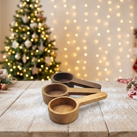 Fourniture directe d'usine petite cuillère à sel en bois pour thé et lait en poudre cuillère à mesurer le sel de bain avec une capacité de 15ml