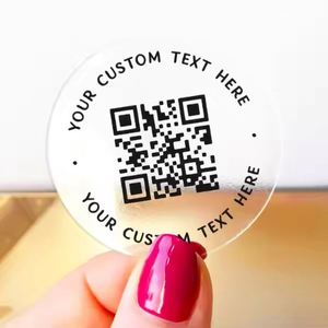 Autocollant découpé en vinyle PVC résistant aux UV et à l'eau, impression d'étiquettes de logo, autocollants découpés avec code QR pour la promotion - Product Image 3