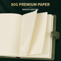 Ensemble cadeau de carnet en cuir PU A5 personnalisé avec stylo métallique, clé USB 32 Go, 100 feuilles, boîte cadeau pour cadeaux d'entreprise
