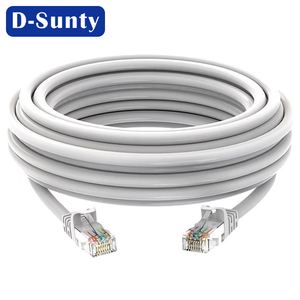 สายแพทช์คอร์ด Cat6 Cat6a แบบคู่บิดเกลียว 26AWG CCA ทองแดงแท้ หุ้ม PVC PE ความยาว 1 ม./3 ม./50 ม./100 ม. สำหรับสำนักงาน ความเร็วสูง - Product Image 4