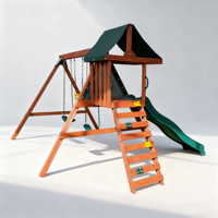 Ensemble de jeux pour l'extérieur, jardin, école, cour, toboggan, balançoire