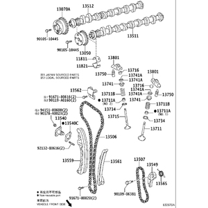 10pcs thời gian vành đai <span class=keywords><strong>kit</strong></span> 1zrfe 2zrfe 13559-37010 13506-37010 13561-37010 cho Toyota Corolla Verso ka24 - Product Image 6