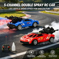 LK Toys Voiture de course télécommandée 5 canaux 27 MHz en alliage 1:18 avec double pulvérisation et éclairage – Le cadeau idéal pour les enfants