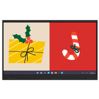 Nouveau tableau blanc interactif numérique de 75 pouces pour les salles de classe, plateforme éducative intelligente intégrée et écologique