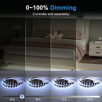 Bande LED intelligente SMD 5050 RGB ESann, prix d'usine, 12V, PCB noir, 60 LED, contrôle par application, pour téléviseurs