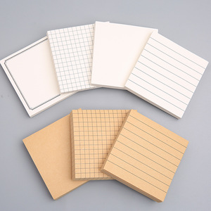 Creative Grid Sticky Notes Tearable Notepad, Adhesive Message Memo Reusable Sticky Note <b>Paper</b> for Student School Office Daily - Product Image 3