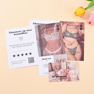 Conjuntos <span class=keywords><strong>de</strong></span> ropa interior con estampado personalizado Tarjetas <span class=keywords><strong>de</strong></span> <span class=keywords><strong>agradecimiento</strong></span> <span class=keywords><strong>de</strong></span> comentarios positivos <span class=keywords><strong>de</strong></span> negocios <span class=keywords><strong>de</strong></span> <span class=keywords><strong>alabanza</strong></span> Tarjetas <span class=keywords><strong>de</strong></span> posventa <span class=keywords><strong>de</strong></span> 5 estrellas - Product Image 3