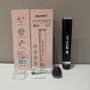 Depiladora Eléctrica 3 en 1 Recargable de Doble Cuchilla para Mujer, Resistente al Agua, para Depilación Corporal Completa, Directo de Fábrica - Product Image 6