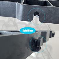 Grille de pavage en gazon en plastique non pourrissant et résistant aux intempéries avec capacité de charge élevée pour parking