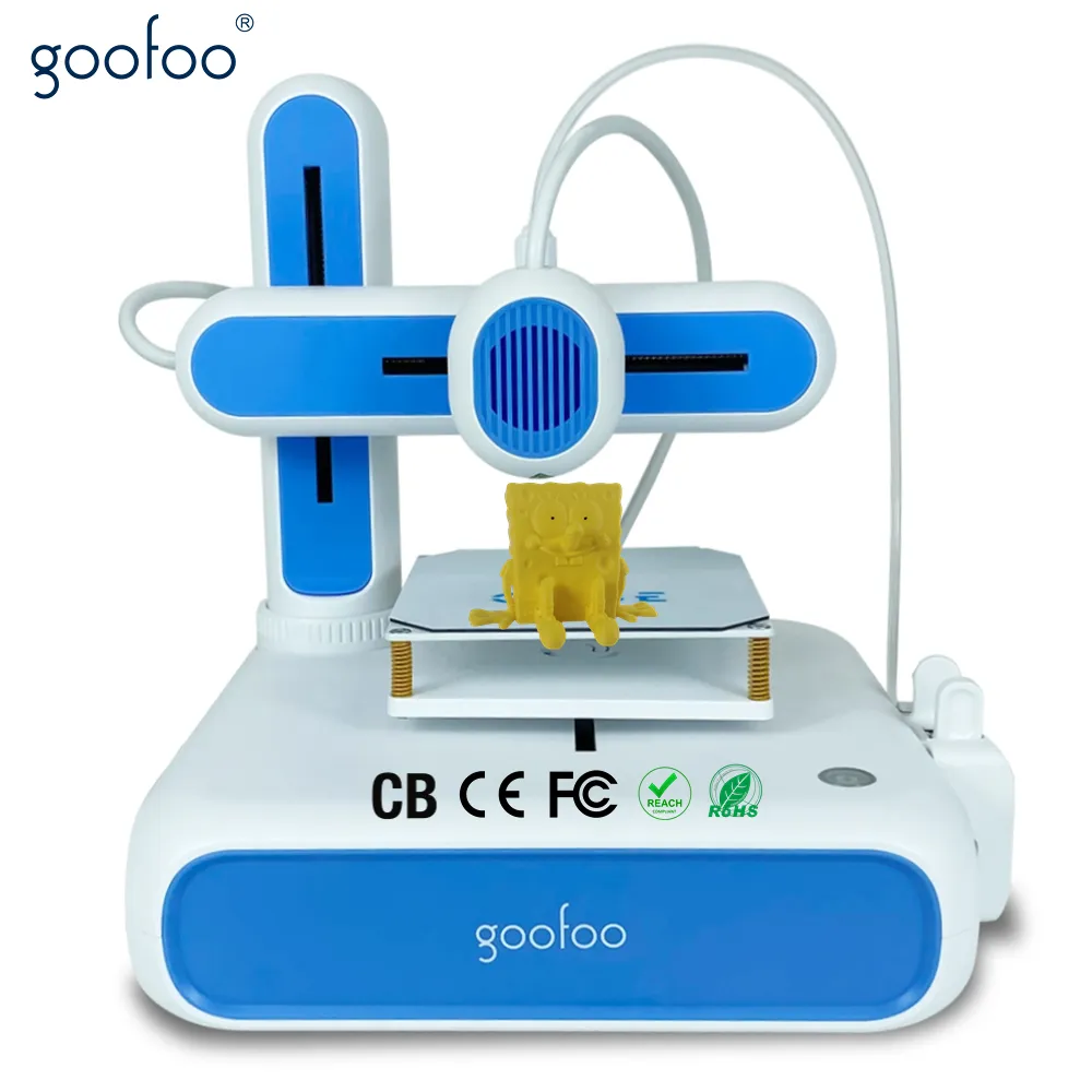 Goofoo पीएलए पीएलसी 3d प्रिंटर घन डेस्कटॉप प्यारा सबसे अच्छा उपहार बच्चों और बच्चों के लिए 3D मुद्रण सीई प्रदान की स्वत: 6 महीने FDM 3.5