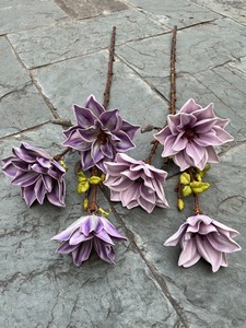 Alta calidad hecho a mano 3D Real Touch Magnolia Flores gigantes decoraciones <span class=keywords><strong>de</strong></span> boda Artificial realista para graduación Pascua Volver - Product Image 6