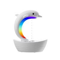 Mini humidificateur à ultrasons USB anti-gravité avec Bluetooth Aromathérapie à chute d'eau pour hôtels Source d'alimentation électrique