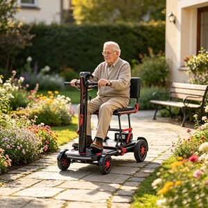 17KG Folding Elderly Electric Scooter Outdoor Ultra Light Carbon Fiber 4 Wheel Mobility Scooter With Long Travel Range - Product Image 1