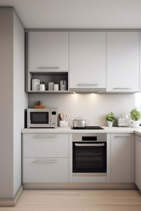 Muebles de Cocina Modernos Minimalistas Personalizados, Cocina Completa en Madera MDF, Opciones de Tamaño y Color Disponibles - Product Image 6