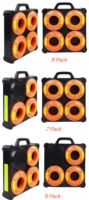 Luces LED RGB para Conos de Tráfico, Lámparas de Señalización Sincronizadas para Control de Tráfico Vial, Seguridad en la Carretera y Construcción