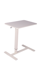Table de plateau de lit de patient réglable en fer noir moderne Roues roulantes Bureau d'ordinateur portable fonctionnel extensible Étudier décoratif