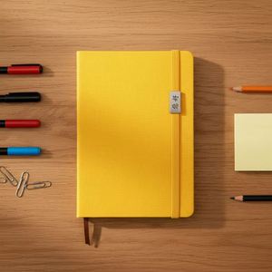 Papeterie personnalisée, carnet en cuir A5 personnalisé, couverture rigide, impression promotionnelle, reliure, sangle élastique pour entreprise - Product Image 2