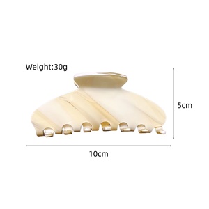 Nouvelle pince à <span class=keywords><strong>cheveux</strong></span> en acétate pour l'automne et l'hiver, style simple et luxueux, pince requin pour queue de cheval haute, tendance Ins - Product Image 6