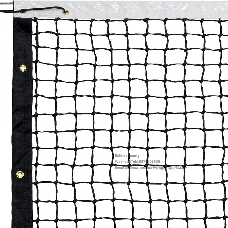 Factory Direct Sell Tragbares, langlebiges, profession elles 42 'Competition Beach Tennis Net Twisted Knotted Net