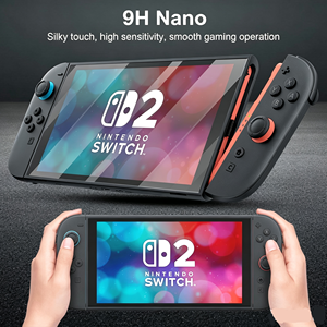 ฟิล์มกันรอยนาโน 9H สำหรับ Nintendo Switch 2 แบบใส HD ป้องกันรอยขีดข่วน ป้องกันรอยนิ้วมือ ครอบคลุมเต็มจอ จากโรงงานผู้ผลิต - Product Image 1