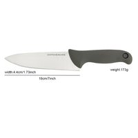 Couteau de chef KITCHENCARE en acier inoxydable 5Cr15Mov, manche ergonomique antidérapant, couteau de cuisine pour couper la viande et les légumes