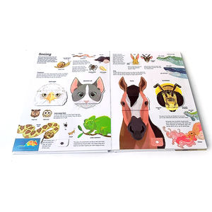 Service d'impression personnalisée de livres pop-up animaux, <span class=keywords><strong>livre</strong></span> cartonné, livres d'apprentissage précoce, jouets éducatifs pour enfants, livres pop-up 3D - Product Image 3