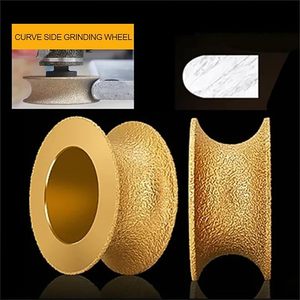 75mm khô chân không <span class=keywords><strong>brazed</strong></span> demi-bullnose cạnh kim cương Mài bánh xe hồ sơ Tay Kim Cương bánh xe mài Loại sản phẩm - Product Image 5