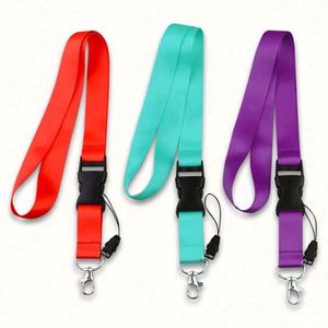 Factory Cheap Fast Delivery Pure Colors Neck Polyester Sublimation Id Card Holder Gift Promotional Lanyard Wholesale - Product Image 4