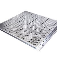 Panneaux métalliques perforés décoratifs à bas prix, tôle perforée en aluminium avec service de découpe