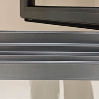 Fenêtre à battant en alliage d'aluminium Deioux, verre trempé, style européen moderne, certifiée Energy Star, pour cuisine, villa, balcon