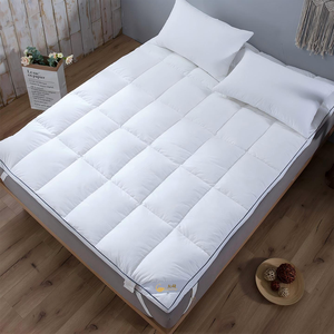 100% coton matelas tissu adulte dormir <span class=keywords><strong>duvet</strong></span> <span class=keywords><strong>de</strong></span> <span class=keywords><strong>canard</strong></span> rempli <span class=keywords><strong>de</strong></span> <span class=keywords><strong>plumes</strong></span> <span class=keywords><strong>surmatelas</strong></span> - Product Image 2