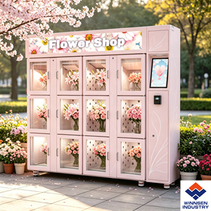 Casier à fleurs intelligent Winnsen avec grande fenêtre transparente, <span class=keywords><strong>paiement</strong></span> sans espèces multiple, utilisation commerciale intérieure et extérieure - Product Image 1