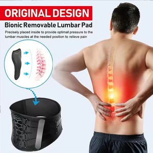 Soporte <span class=keywords><strong>Lumbar</strong></span> de punto 3D transpirable, soporte de espalda <span class=keywords><strong>con</strong></span> sistema de polea para aliviar el dolor de espalda baja, soporte <span class=keywords><strong>Lumbar</strong></span>, almohadilla protectora para cinturón - Product Image 6