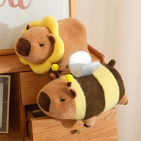 Dessin animé créatif pain Capybara peluche debout Capybara peluche décoration de la maison cadeau parfait