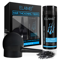 ELAIMEI – Poudre de fibres capillaires densifiantes en spray pour traitement de la perte de cheveux, avec applicateur, marque privée