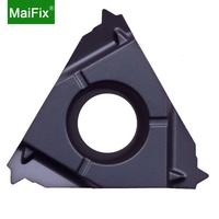 Maifix 16IR 100ISO Lame pour outils de tournage CNC, porte-outil fileté, plaquettes de tournage et de filetage en acier, carbure de tungstène 60 degrés HRA91
