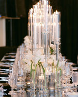 Décoration de mariage, chandeliers en acrylique faits à la main, chandeliers en cristal personnalisés, ornements de table fleuris, Chine