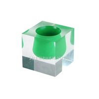 4.25 pouces plusieurs couleurs Bel Air MINI SCOOP VASE luxe vintage solide acrylique cube bloc fleur vase pour vases décor