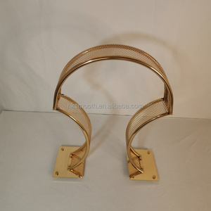 SMOOTH Modern Iron Vintage Gold Flower Stand Wedding Event <b>Party</b> <b>Table</b> Centerpiece Decoration - Product Image 3