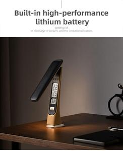 Không Dây Hiện Đại <span class=keywords><strong>LED</strong></span> Bàn Đèn Điều Khiển Cảm Ứng Thay Đổi Độ Sáng Bảng Ánh Sáng Cho Nhà Nghiên Cứu Đọc Sách Thiết Kế Hiện Đại Pin - Product Image 4
