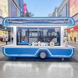 Chariot de Restauration Mobile Rétro Vintage Robuste Commercial pour Stand de Rue, Marché Nocturne, Vente de Fritures, Boissons et Snacks - Product Image 4