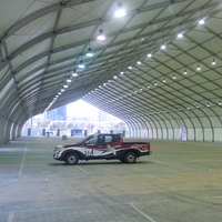 Carpa de Almacenamiento Industrial con Estructura de Aluminio de 10x30m, Estructura Temporal Grande Impermeable