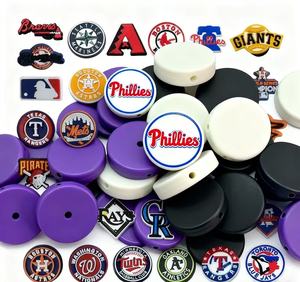 Cuentas focales personalizadas para bolígrafos con logotipos impresos y cuentas artesanales personalizadas de 27x27mm para proyectos de bricolaje, bolígrafos y fabricación de joyas - Product Image 2