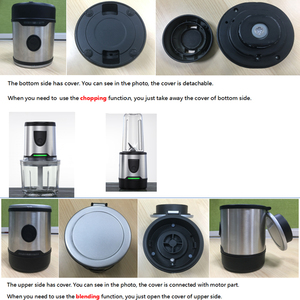Procesador de Alimentos Inalámbrico Recargable por USB, Multifuncional, de 600 ml, con Picadora de Carne - Product Image 2