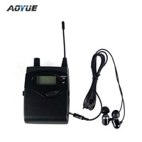 Système de monitoring intra-auriculaire sans fil professionnel UHF M-2050 à deux canaux, 6 émetteurs de poche pour scène
