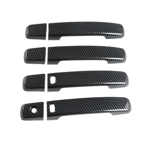 Kit de Decoración Exterior para Auto con Acabado de Fibra de Carbono, Cubiertas para Manijas, Molduras para Espejos, Accesorios para Autos 2021-2024 - Product Image 2