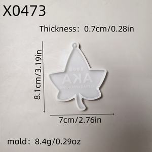 แม่พิมพ์ซิลิโคนทำมือ Kingnoo สำหรับงาน DIY ของตกแต่งสไตล์อินส์ แม่พิมพ์พวงกุญแจรูปใบเมเปิล X0473 อุปกรณ์ทำขนมมีสินค้าในสต็อก - Product Image 6