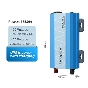 UPS điện biến tần với bộ sạc 12V/24V/48V đến 220V/230v240v 1kw/1.5kw/2kw/3kw/5KW tinh khiết Sine Wave Inverter pin sạc - Product Image 4